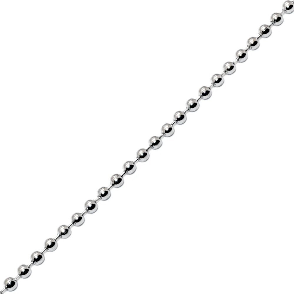 Waterproof Bead Ball Chain Necklace – Nickel-Free and Hypoallergenic